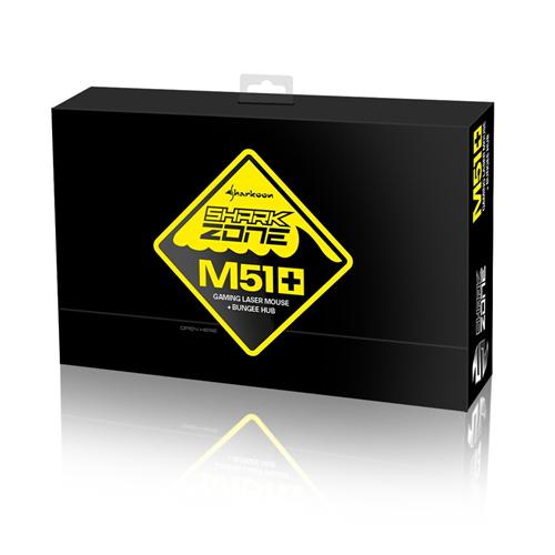 SHARKOON SHARK ZONE M51 GAMING LASER MOUSE MB10 GAMING BUNGEE HUB BUNDLE 8 SHARKOON SHARK ZONE M51 GAMING LASER MOUSE MB10 GAMING BUNGEE HUB BUNDLE - Image 8