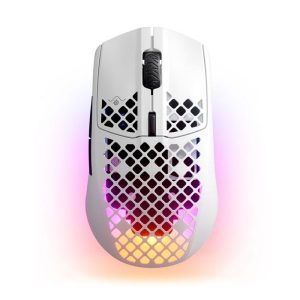 SteelSeries 62608 Aerox 3 Wireless 18,000 CPI Optical Snow RGB Wireless Gaming Mouse