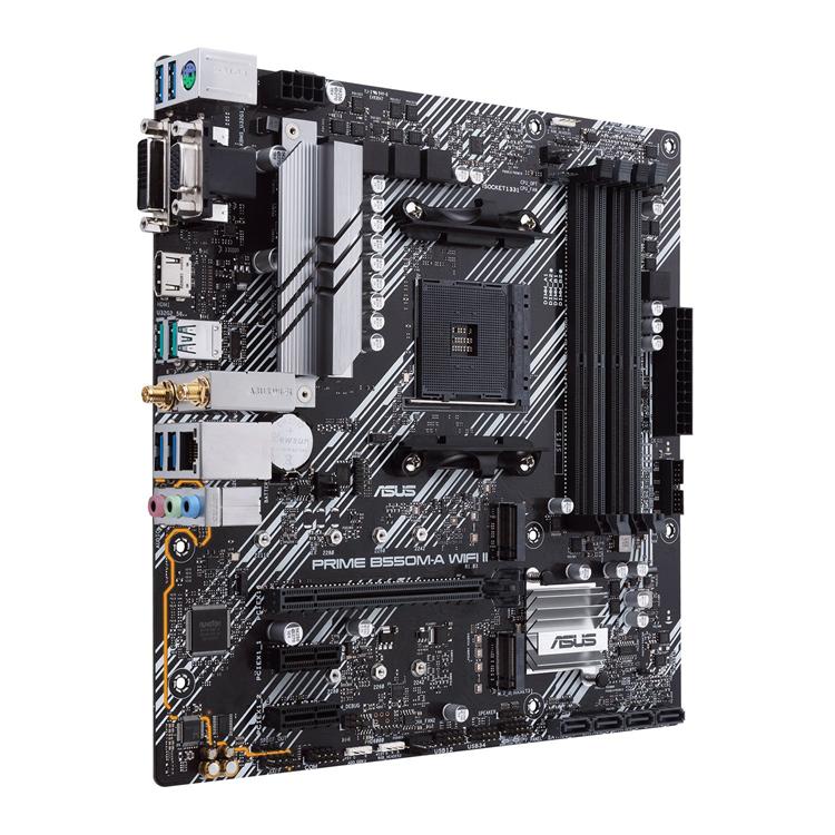 ASUS PRIME B550M-A WIFI II AMD B550 Socket AM4 Micro-ATX Motherboard 3 ASUS PRIME B550M-A WIFI II AMD B550 Socket AM4 Micro-ATX Motherboard - Image 3