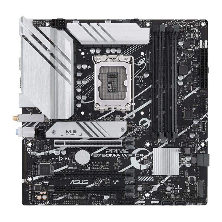 ASUS PRIME B760M-A WIFI D4 Intel B760 Raptor Lake LGA 1700 Micro-ATX DDR4 Desktop Motherboard 2 ASUS PRIME B760M-A WIFI D4 Intel B760 Raptor Lake LGA 1700 Micro-ATX DDR4 Desktop Motherboard - Image 2