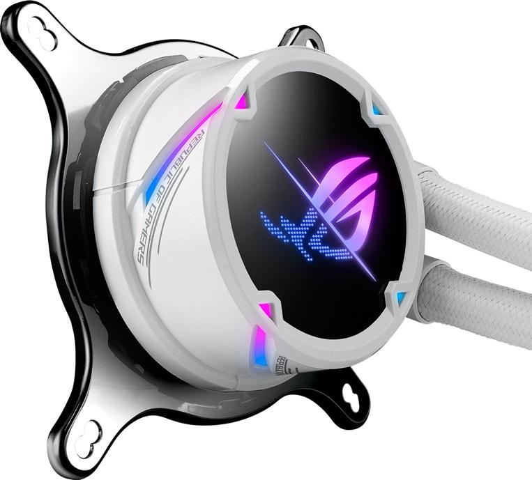 Asus ROG STRIX LC II 240 White Edition ARGB AIO Liquid CPU Cooler 2 Asus ROG STRIX LC II 240 White Edition ARGB AIO Liquid CPU Cooler - Image 2