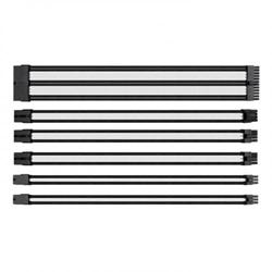 THERMALTAKE TTMod 30cm BLACK/WHITE SLEEVED CABLE MANAGEMENT KIT 1 THERMALTAKE TTMod 30cm BLACK/WHITE SLEEVED CABLE MANAGEMENT KIT