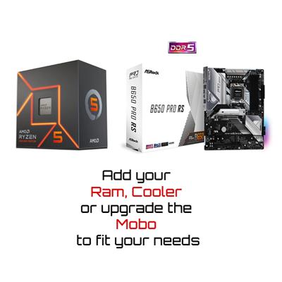 ASRock AMD Ryzen 5 7600 DDR5 Upgrade Kit 1 ASRock AMD Ryzen 5 7600 DDR5 Upgrade Kit