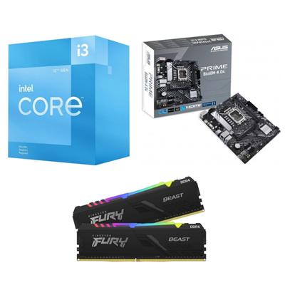 ASUS Intel i3 12100F DDR4 Upgrade Kit 1 ASUS Intel i3 12100F DDR4 Upgrade Kit