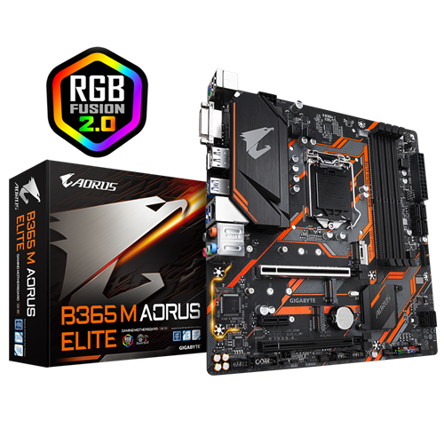 GIGABYTE B365 M AORUS ELITE INTEL MOTHERBOARD 1 GIGABYTE B365 M AORUS ELITE INTEL MOTHERBOARD