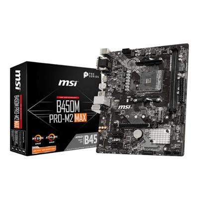 MSI B450M PRO-M2 MAX AMD AM4 ATX GAMING MOTHERBOARD 1 MSI B450M PRO-M2 MAX AMD AM4 ATX GAMING MOTHERBOARD