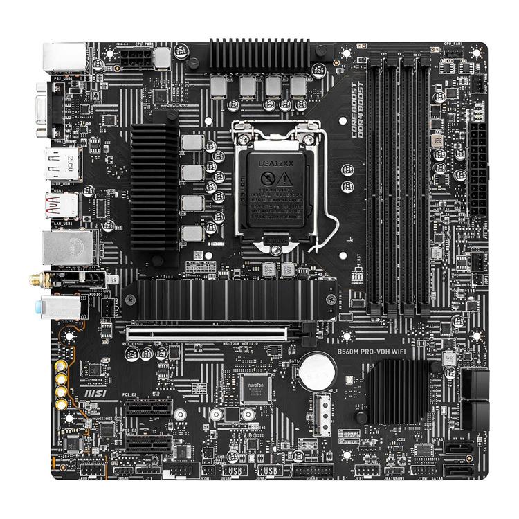 MSI Intel B560M PRO-VDH WIFI Micro-ATX Motherboard 2 MSI Intel B560M PRO-VDH WIFI Micro-ATX Motherboard - Image 2