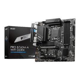 MSI PRO B760M-A WIFI DDR4 Intel B760 Raptor Lake LGA 1700 Micro-ATX Desktop Motherboard 1 MSI PRO B760M-A WIFI DDR4 Intel B760 Raptor Lake LGA 1700 Micro-ATX Desktop Motherboard