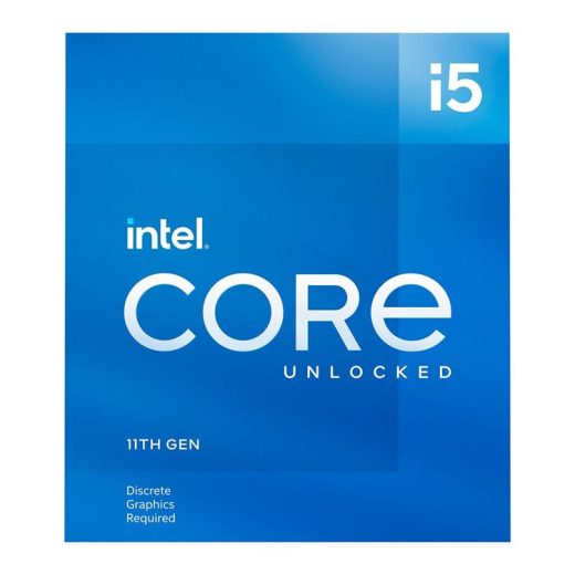 Intel BX8070811600KF Core i5-11600KF Hexa Core 3.9GHz (4.9GHz Turbo) 14nm Rocket Lake Socket LGA1200 Processor