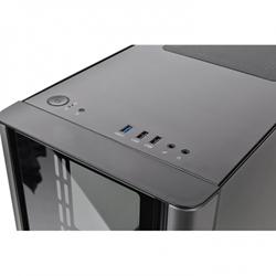 Thermaltake CA-1R1-00S1WN-00 V150 Tempered Glass Black Steel Micro-ATX Mini Tower Desktop Chassis 4 Thermaltake CA-1R1-00S1WN-00 V150 Tempered Glass Black Steel Micro-ATX Mini Tower Desktop Chassis - Image 4