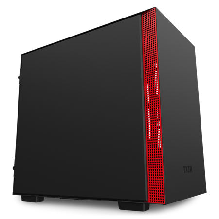 NZXT H210 TEMPERED GLASS MINI ITX TOWER CASE - BLACK/RED 7 NZXT H210 TEMPERED GLASS MINI ITX TOWER CASE - BLACK/RED - Image 7