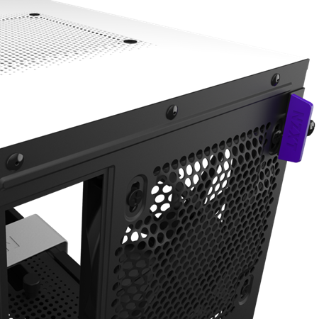 NZXT H210 TEMPERED GLASS MINI ITX TOWER CASE - WHITE/BLACK 4 NZXT H210 TEMPERED GLASS MINI ITX TOWER CASE - WHITE/BLACK - Image 4
