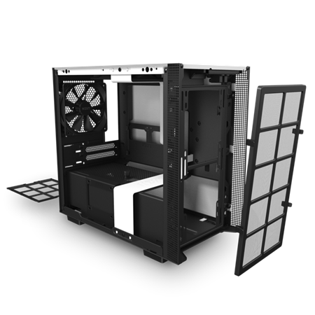 NZXT H210 TEMPERED GLASS MINI ITX TOWER CASE - WHITE/BLACK 6 NZXT H210 TEMPERED GLASS MINI ITX TOWER CASE - WHITE/BLACK - Image 6