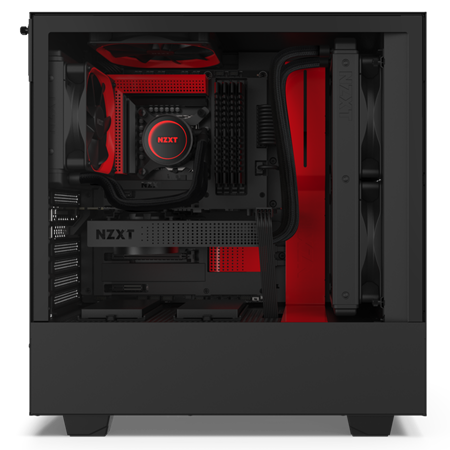 NZXT H510 TEMPERED GLASS MID TOWER CASE - BLACK/RED 1 NZXT H510 TEMPERED GLASS MID TOWER CASE - BLACK/RED