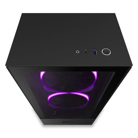 NZXT H510 ELITE RGB TEMPERED GLASS MID TOWER CASE - BLACK 2 NZXT H510 ELITE RGB TEMPERED GLASS MID TOWER CASE - BLACK - Image 2