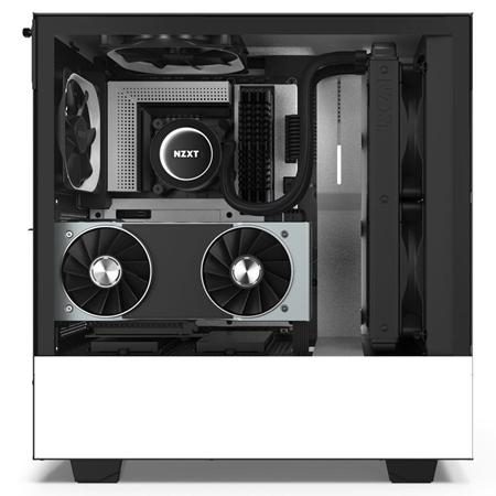 NZXT H510I RGB TEMPERED GLASS MID TOWER CASE - WHITE/BLACK 3 NZXT H510I RGB TEMPERED GLASS MID TOWER CASE - WHITE/BLACK - Image 3