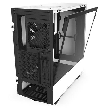 NZXT H510I RGB TEMPERED GLASS MID TOWER CASE - WHITE/BLACK 4 NZXT H510I RGB TEMPERED GLASS MID TOWER CASE - WHITE/BLACK - Image 4