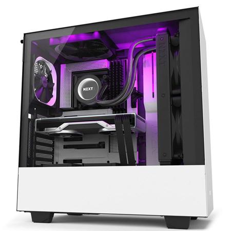 NZXT H510I RGB TEMPERED GLASS MID TOWER CASE - WHITE/BLACK 1 NZXT H510I RGB TEMPERED GLASS MID TOWER CASE - WHITE/BLACK