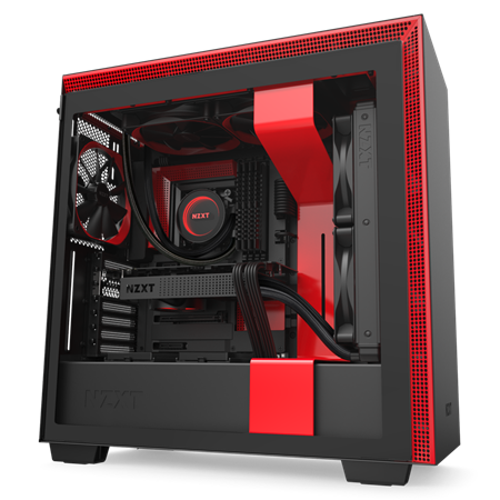NZXT H710 TEMPERED GLASS MID TOWER CASE - BLACK/RED 9 NZXT H710 TEMPERED GLASS MID TOWER CASE - BLACK/RED - Image 9