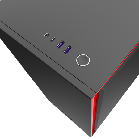 NZXT H710 TEMPERED GLASS MID TOWER CASE - BLACK/RED 7 NZXT H710 TEMPERED GLASS MID TOWER CASE - BLACK/RED - Image 7