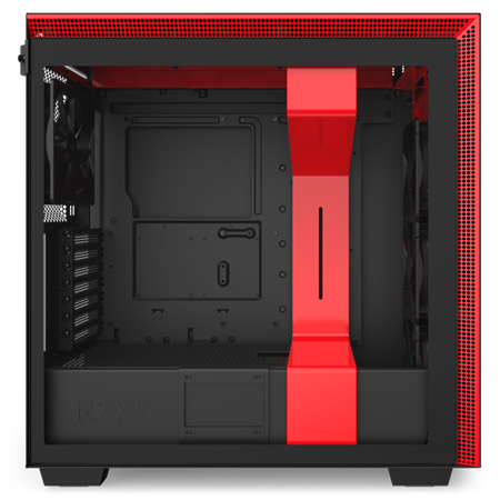 NZXT H710 TEMPERED GLASS MID TOWER CASE - BLACK/RED 5 NZXT H710 TEMPERED GLASS MID TOWER CASE - BLACK/RED - Image 5