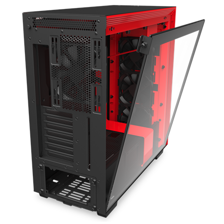 NZXT H710 TEMPERED GLASS MID TOWER CASE - BLACK/RED 3 NZXT H710 TEMPERED GLASS MID TOWER CASE - BLACK/RED - Image 3
