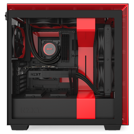 NZXT H710 TEMPERED GLASS MID TOWER CASE - BLACK/RED 2 NZXT H710 TEMPERED GLASS MID TOWER CASE - BLACK/RED - Image 2