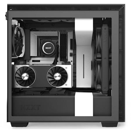 NZXT H710I RGB TEMPERED GLASS MID TOWER CASE - WHITE/BLACK 6 NZXT H710I RGB TEMPERED GLASS MID TOWER CASE - WHITE/BLACK - Image 6