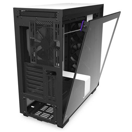 NZXT H710I RGB TEMPERED GLASS MID TOWER CASE - WHITE/BLACK 5 NZXT H710I RGB TEMPERED GLASS MID TOWER CASE - WHITE/BLACK - Image 5