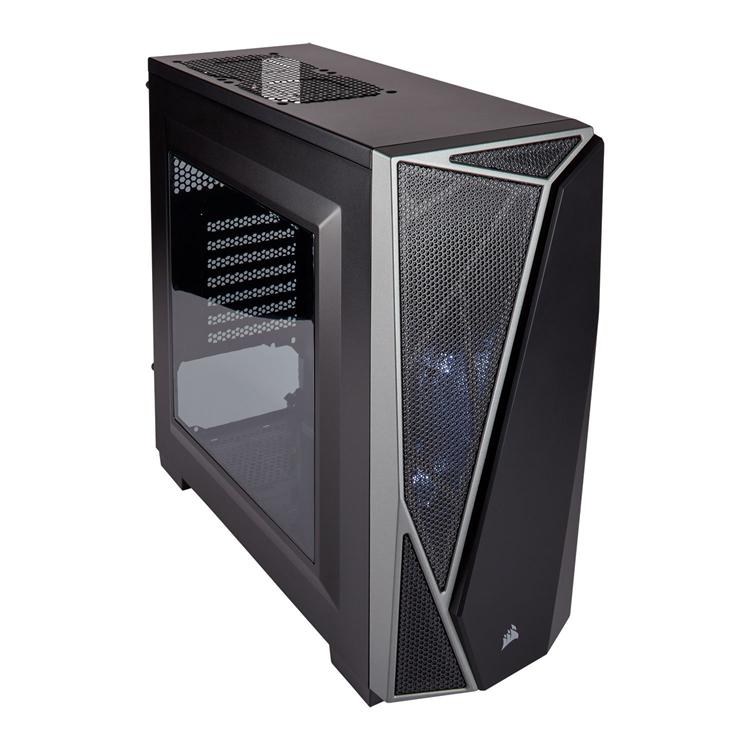 CORSAIR GREY CARBIDE SPEC 04 WINDOWED GAMING CASE 2 CORSAIR GREY CARBIDE SPEC 04 WINDOWED GAMING CASE - Image 2