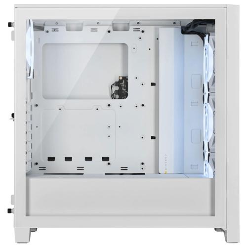 Corsair iCUE CC-9011232 4000D Airflow Tempered QL Edition Mid-Tower Gaming Case - White 5 Corsair iCUE CC-9011232 4000D Airflow Tempered QL Edition Mid-Tower Gaming Case - White - Image 5