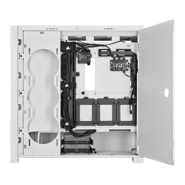 Corsair CC-9011233 iCUE 5000X RGB QL Edition White Mid Tower Tempered Glass PC Gaming Chassis 4 Corsair CC-9011233 iCUE 5000X RGB QL Edition White Mid Tower Tempered Glass PC Gaming Chassis - Image 4
