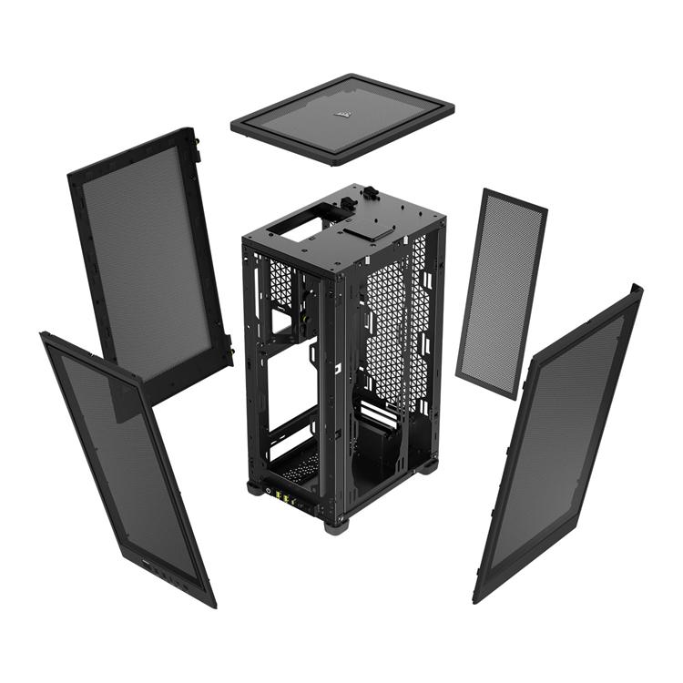 Corsair CC-9011244-WW 2000D Airflow Black Mini-ITX Gaming Chassis 4 Corsair CC-9011244-WW 2000D Airflow Black Mini-ITX Gaming Chassis - Image 4
