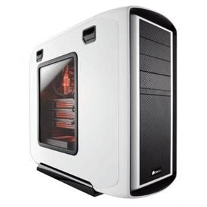 Corsair CC600TWM-WHT 600T White Graphite Series Mid Tower Case with Side Window Limited Edition
