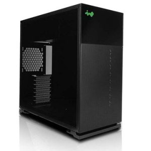 InWin IW-CS-127BLK 127 Tempered Glass ARGB Steel Black ATX Mid-Tower Desktop Chassis
