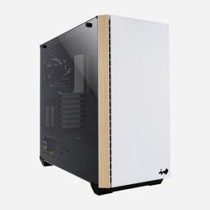 InWin 216 Mid Tower White with Wood Grain Finish Gaming Chassis