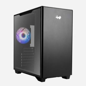 InWin A5 Tempered Glass Mid Tower E-ATX Case - Black