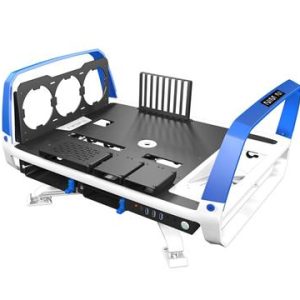 InWin X-Frame 2.0 Open Air Gaming Chassis - White & Blue