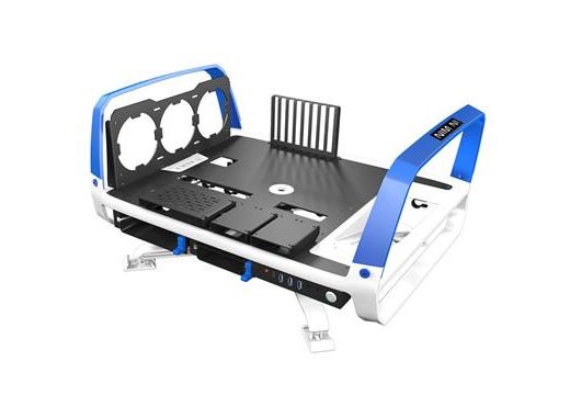 InWin X-Frame 2.0 Open Air Gaming Chassis - White & Blue