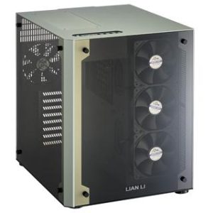 Lian-Li PC-O8W Green + Black With Full-Sized Tempered Glass Side Panel RGB E-ATX Chassis