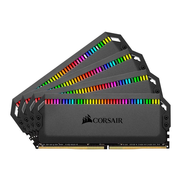 Corsair Dominator Platinum RGB Black 32GB(4 x 8GB) Kit DDR4 3200MHz CL16 1.35v Desktop Memory 1 Corsair Dominator Platinum RGB Black 32GB(4 x 8GB) Kit DDR4 3200MHz CL16 1.35v Desktop Memory