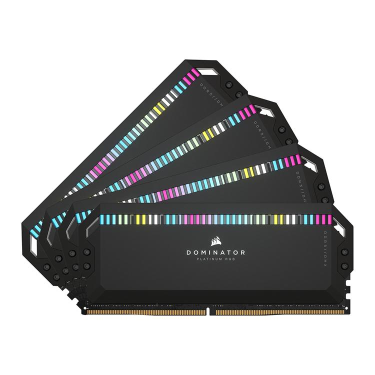 Corsair DOMINATOR Platinum RGB Black 64GB Kit(4 x 16GB) DDR5 6200MHz CL32 1.40v Gaming Memory 1 Corsair DOMINATOR Platinum RGB Black 64GB Kit(4 x 16GB) DDR5 6200MHz CL32 1.40v Gaming Memory