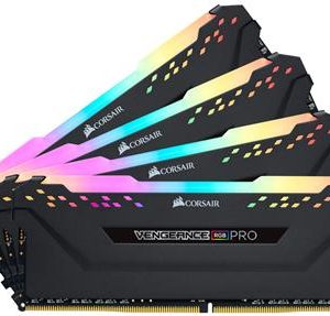 CORSAIR CMW128GX4M4Z3200C16 VENGEANCE RGB PRO 128GB(4x32GB) Kit DDR4-3200 CL16 1.35v Desktop Memory