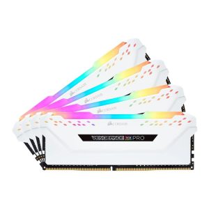 CORSAIR CMW32GX4M4C3600C18W VENGEANCE RGB PRO 32GB(4 x 8GB) Kit DDR4-3600Mhz CL18 1.35v Desktop Memory