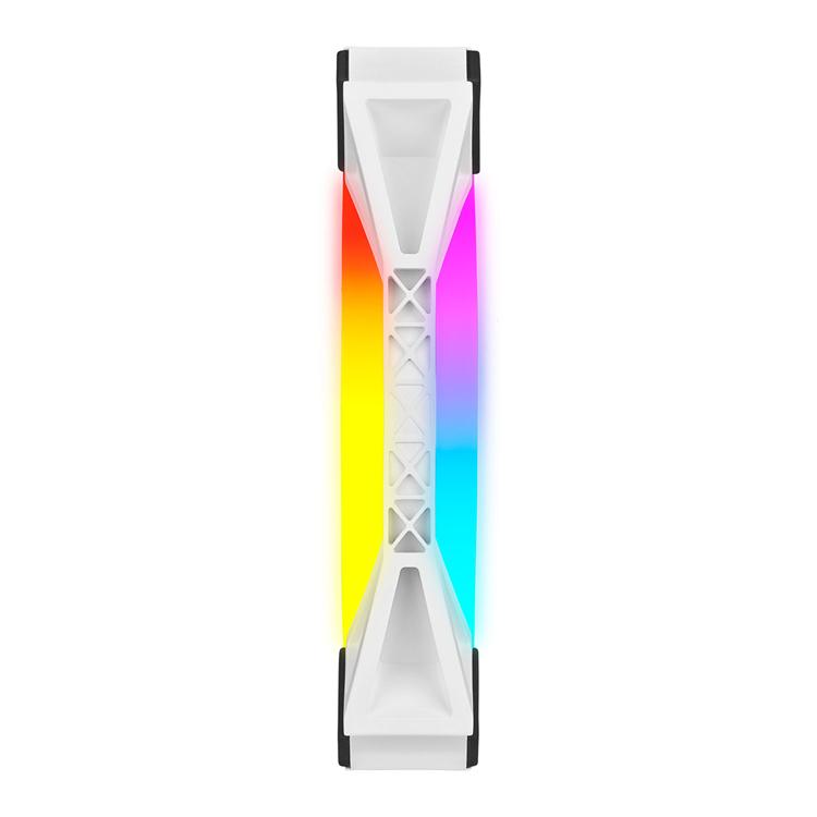 Corsair QL140 iCUE RGB LED 140mm PWM White Case Fan 4 Corsair QL140 iCUE RGB LED 140mm PWM White Case Fan - Image 4