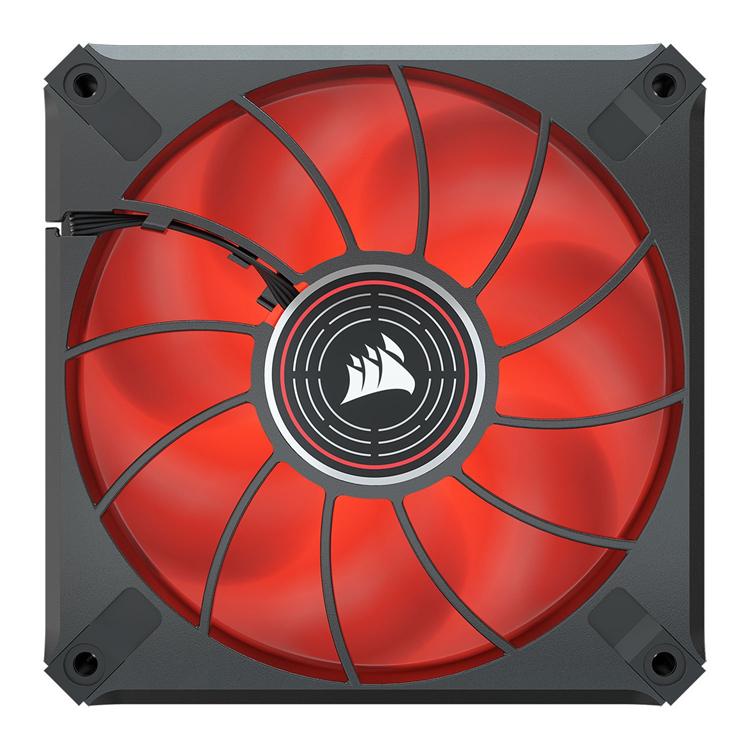 Corsair Co-9050120 ML120 LED ELITE 120mm Red LED Fan Single Pack Black Chassis Fan 4 Corsair Co-9050120 ML120 LED ELITE 120mm Red LED Fan Single Pack Black Chassis Fan - Image 4