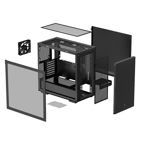 DeepCool CH510 E-ATX Tempered Glass Black Gaming Chassis 4 DeepCool CH510 E-ATX Tempered Glass Black Gaming Chassis - Image 4