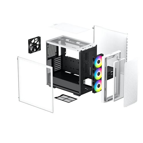 DeepCool CK560 E-ATX ARGB White Gaming Chassis 4 DeepCool CK560 E-ATX ARGB White Gaming Chassis - Image 4