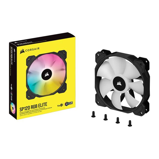 Corsair Co-9050108 iCUE SP120 RGB ELITE Performance Single 120mm PWM Fan Expansion Pack 4 Corsair Co-9050108 iCUE SP120 RGB ELITE Performance Single 120mm PWM Fan Expansion Pack - Image 4