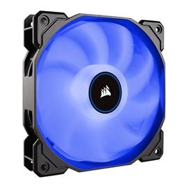 Corsair CO-9050087, AF140 Blue LED, 140 mm 3-pin cooling fan, Air Series AF140, blue LED chassis fan, high-airflow PC fan, 3-pin case fan, Corsair cooling
